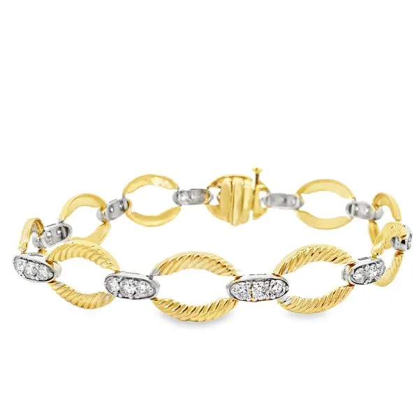 Yellow Gold Diamond Fashion Bracelet, 2ctw SVS Fine Jewelry Oceanside, NY