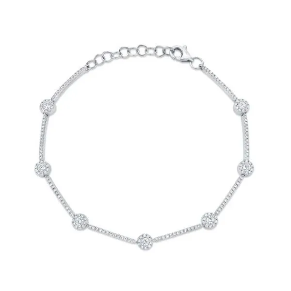 Shy Creation White Gold Diamond Bracelet