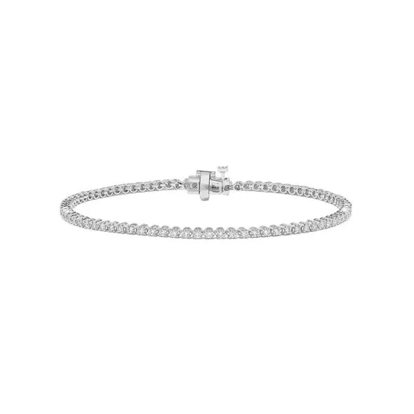 White Gold Diamond Tennis Bracelet, 1Cttw