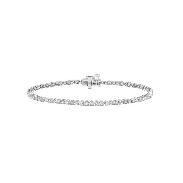 White Gold Diamond Tennis Bracelet, 2Cttw