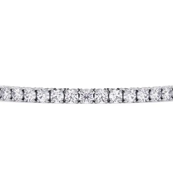 White Gold Diamond Tennis Bracelet, 2.06Cttw, 7