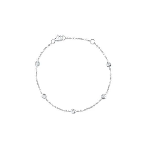 Shy Creation White Gold Diamonds By The Yard Bracelet SVS Fine Jewelry Oceanside, NY