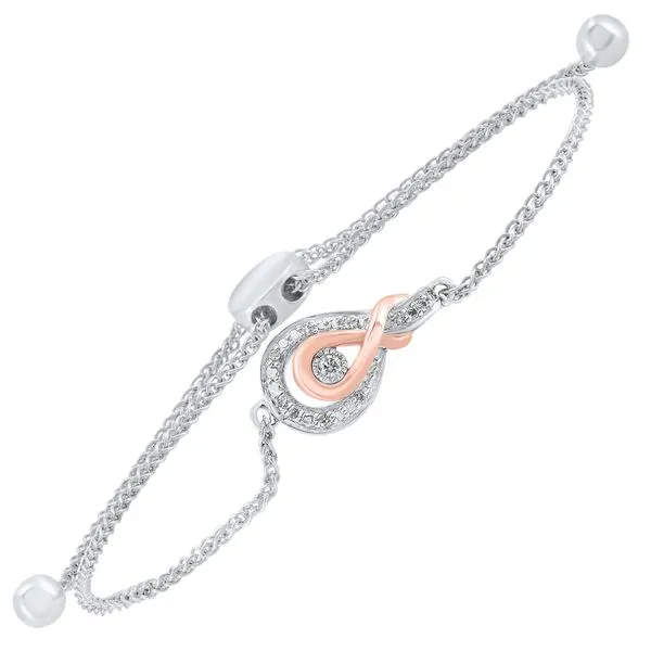 INFINITE LOVE COLLECTION: Love Knot Diamond Bolo Bracelet SVS Fine Jewelry Oceanside, NY