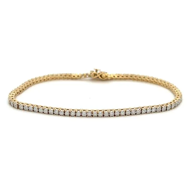 Yellow Gold Diamond Tennis Bracelet, 0.75ctw SVS Fine Jewelry Oceanside, NY
