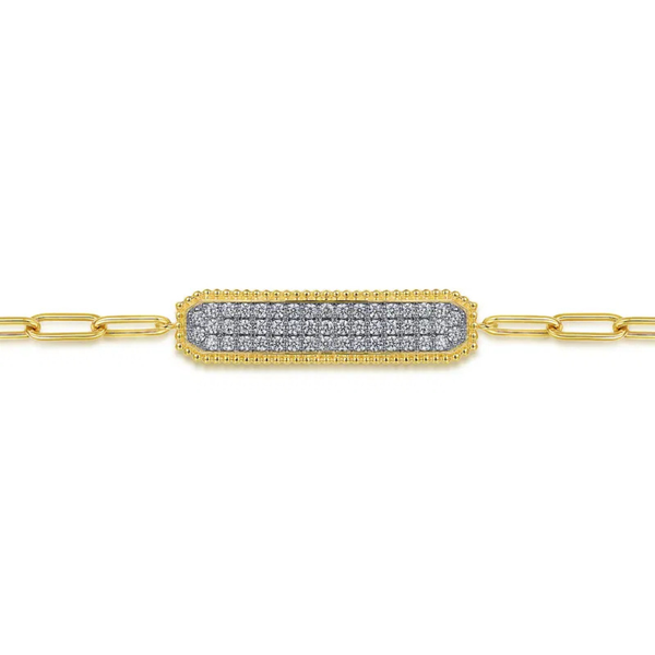 Gabriel & Co. Bujukan Yellow Gold Diamond Bracelet Image 2 SVS Fine Jewelry Oceanside, NY
