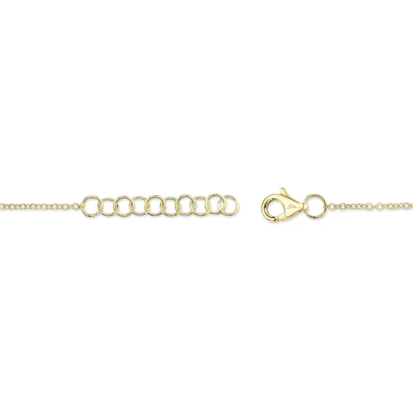 Shy Creation 14K Yellow Gold Diamond Love Knot Bracelet, 0.07cttw Image 3 SVS Fine Jewelry Oceanside, NY