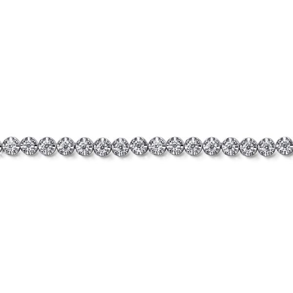 Gabriel & Co. Lusso White Gold Diamond Tennis Bracelet Image 2 SVS Fine Jewelry Oceanside, NY