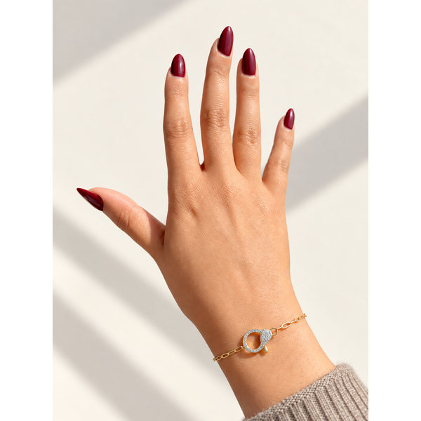 Yellow Gold Diamond Bracelet, 1.06Cttw, 7