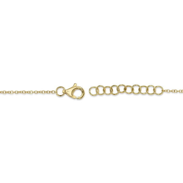 Shy Creation 14K Yellow Gold Diamond & Sapphire Evil Eye Bracelet Image 3 SVS Fine Jewelry Oceanside, NY