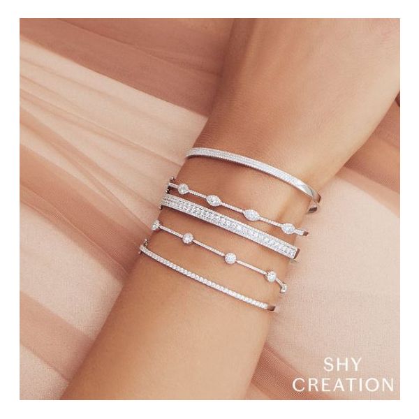 Shy Creation White Gold Diamond Bracelet Image 2 SVS Fine Jewelry Oceanside, NY