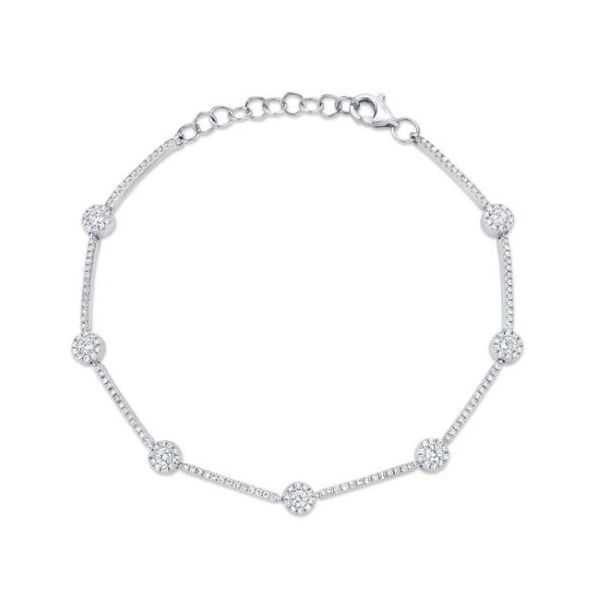 Shy Creation White Gold Diamond Bracelet SVS Fine Jewelry Oceanside, NY