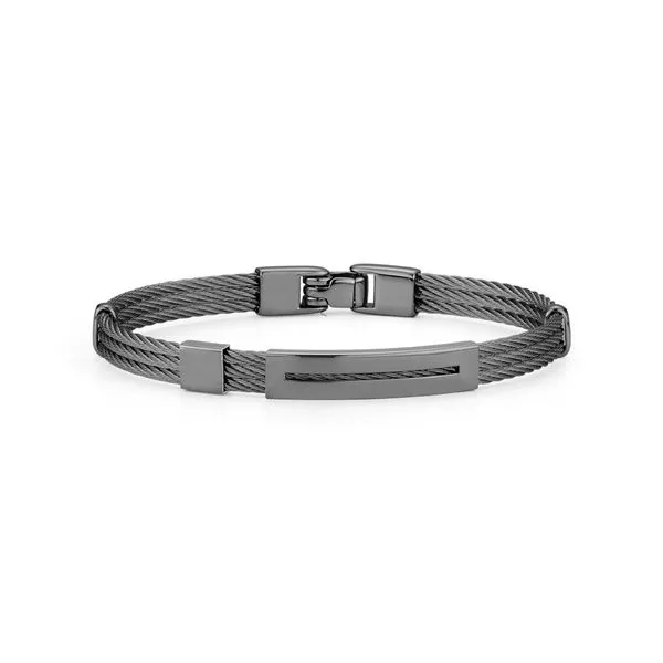 ALOR Gents Jewelry Black Cable Bracelet SVS Fine Jewelry Oceanside, NY