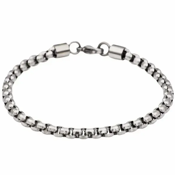 Men's Stainless Steel Rolo Link Bracelet SVS Fine Jewelry Oceanside, NY