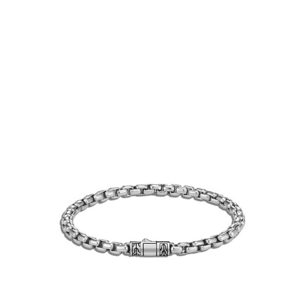 John Hardy Men's Chain Collection Silver Box Chain Bracelet SVS Fine Jewelry Oceanside, NY