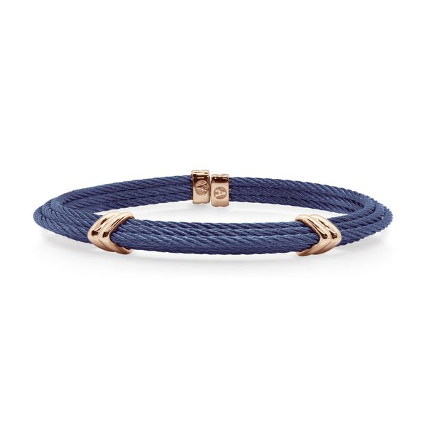 ALOR 'Gents Jewelry' Blueberry Cable Tiered Bracelet SVS Fine Jewelry Oceanside, NY