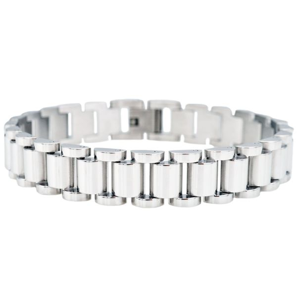 Men's Stainless Steel Link Bracelet SVS Fine Jewelry Oceanside, NY