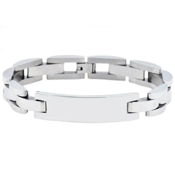 Men's Stainless Steel ID-Engravable Bracelet SVS Fine Jewelry Oceanside, NY