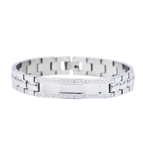 Men's Stainless Steel ID-Engravable Bracelet SVS Fine Jewelry Oceanside, NY