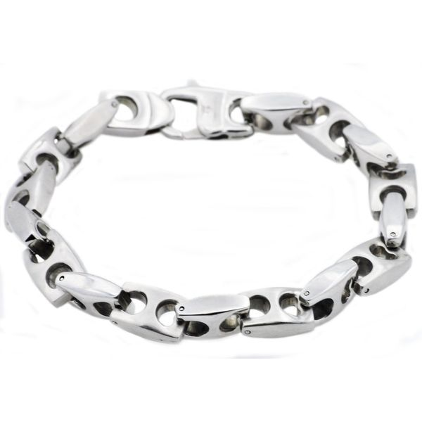 Men's Stainless Steel Anchor Chain Bracelet SVS Fine Jewelry Oceanside, NY