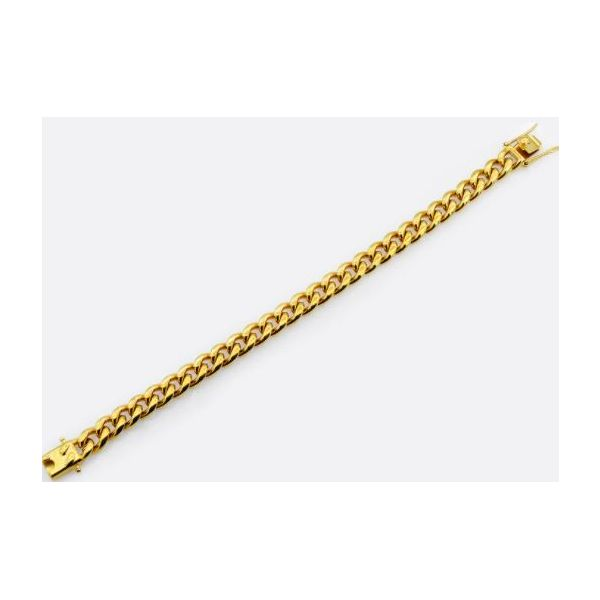 Men's Gold Stainless Steel Miami Cuban Link Bracelet Image 2 SVS Fine Jewelry Oceanside, NY