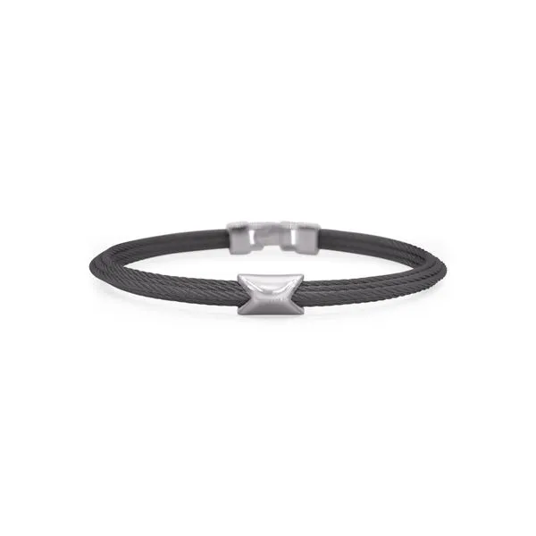 ALOR 'Gents Jewelry' Black Cable Bracelet SVS Fine Jewelry Oceanside, NY