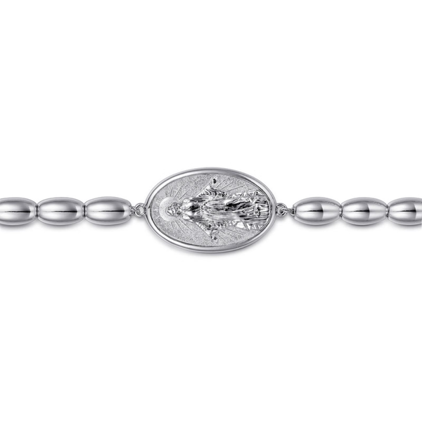 Gabriel Classic Sterling Silver Oval Beads Bracelet Image 2 SVS Fine Jewelry Oceanside, NY