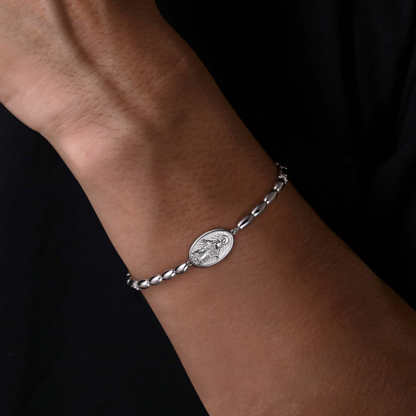 Gabriel Classic Sterling Silver Oval Beads Bracelet Image 3 SVS Fine Jewelry Oceanside, NY
