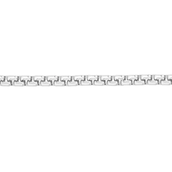 White Gold 3.30 mm Box Chain Bracelet Image 3 SVS Fine Jewelry Oceanside, NY