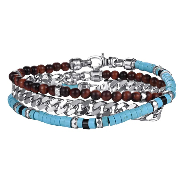 Gabriel Contemporary Men's Sterling Silver Bracelet SVS Fine Jewelry Oceanside, NY