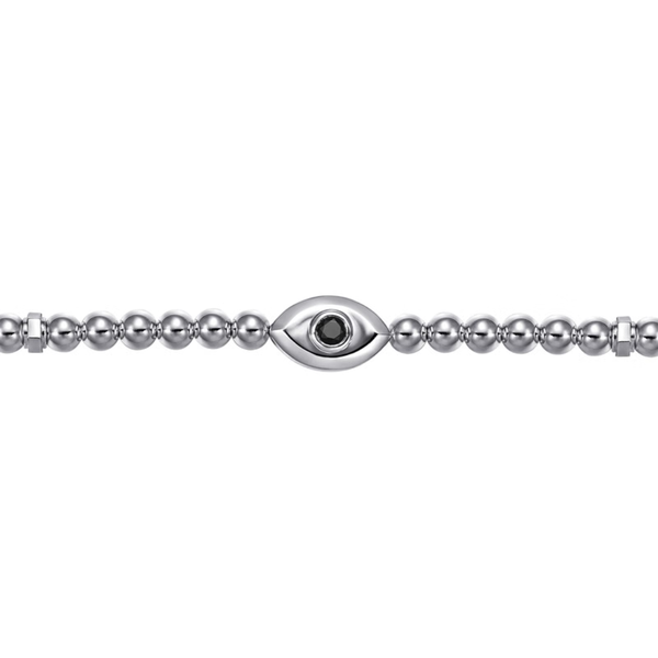 Gabriel Bujukan Men's Sterling Silver Beaded Bracelet Image 2 SVS Fine Jewelry Oceanside, NY