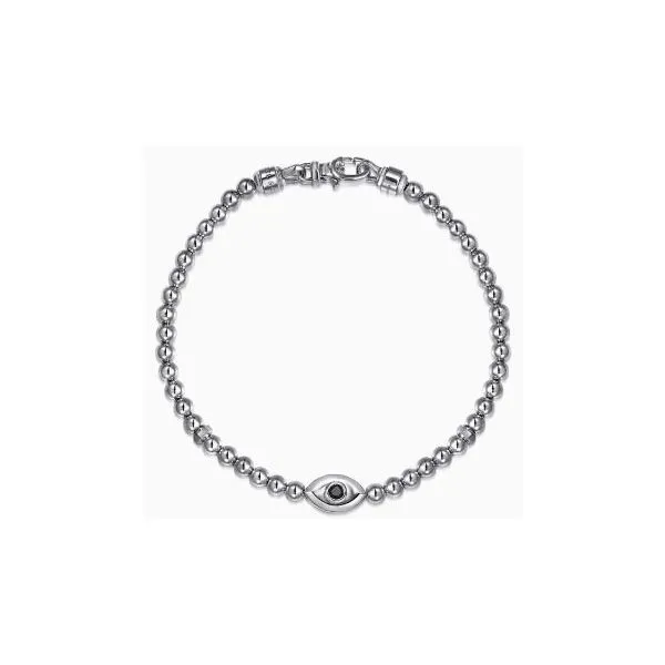 Gabriel Bujukan Men's Sterling Silver Beaded Bracelet SVS Fine Jewelry Oceanside, NY