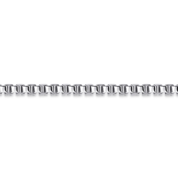 Gabriel Classic Men's Sterling Silver Box Bracelet Image 2 SVS Fine Jewelry Oceanside, NY