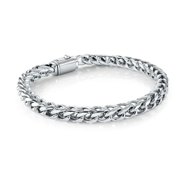 Men's Stainless Steel 6 mm Franco Bracelet SVS Fine Jewelry Oceanside, NY