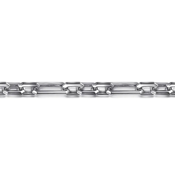 Gabriel Classic Men's Sterling Silver Figaro Bracelet Image 2 SVS Fine Jewelry Oceanside, NY