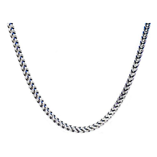 Stainless Steel Franco Link Chain Necklace SVS Fine Jewelry Oceanside, NY