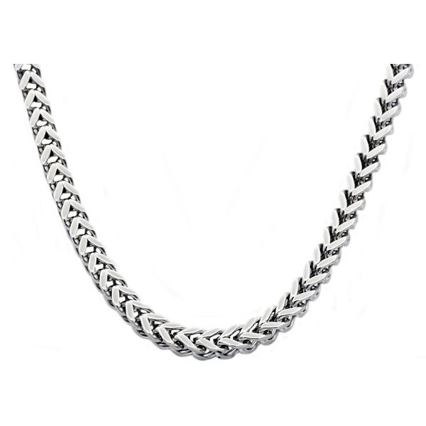 Men's 8 mm Stainless Steel Franco Link Chain Necklace SVS Fine Jewelry Oceanside, NY
