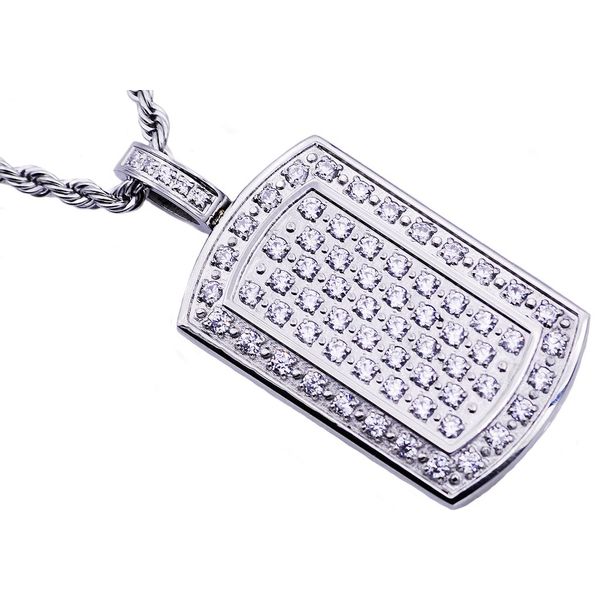 Men's Stainless Steel Dog Tag Pendant SVS Fine Jewelry Oceanside, NY