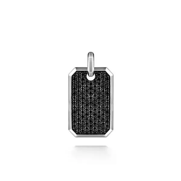 Gabriel Contemporary Sterling Silver Dog Tag Pendant SVS Fine Jewelry Oceanside, NY