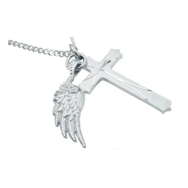 Men's Stainless Steel Cross Pendant SVS Fine Jewelry Oceanside, NY