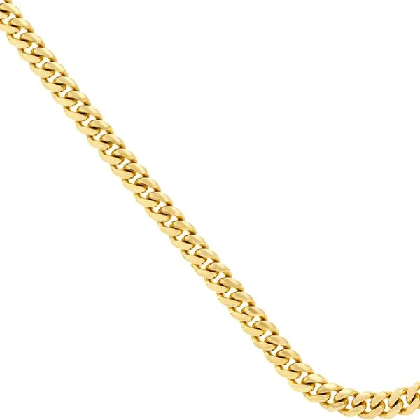 Yellow Gold 8.10mm Miami Cuban Chain, 26