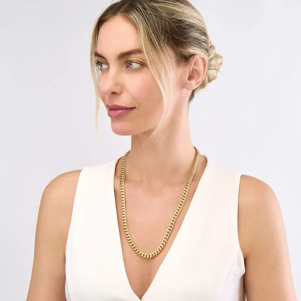 Yellow Gold 8.10mm Miami Cuban Chain, 26
