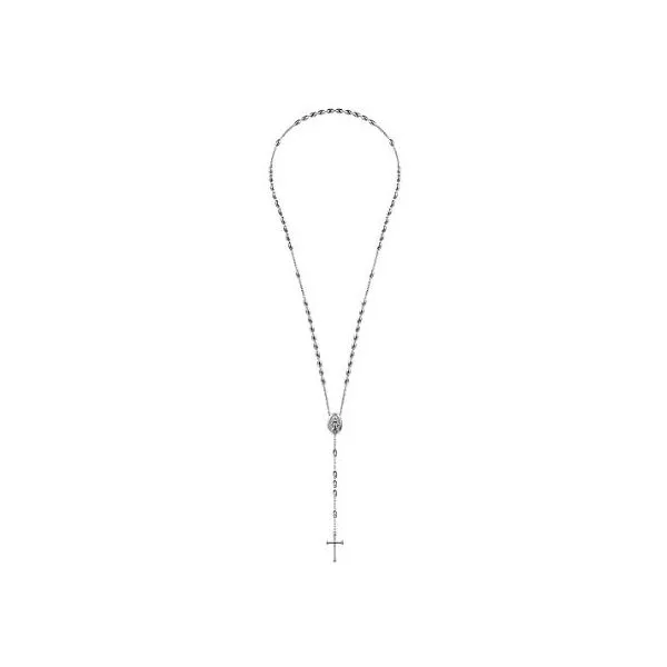 Gabriel Classic Men's Sterling Silver Rosary Necklace SVS Fine Jewelry Oceanside, NY