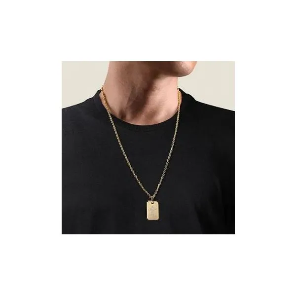 Gabriel & Co. Contemporary Yellow Gold Diamond Pendant Image 2 SVS Fine Jewelry Oceanside, NY