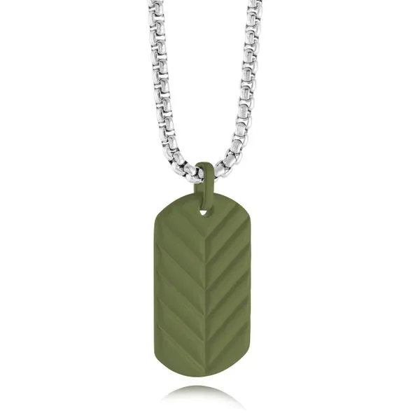 Men's Stainless Steel Dogtag Necklace SVS Fine Jewelry Oceanside, NY