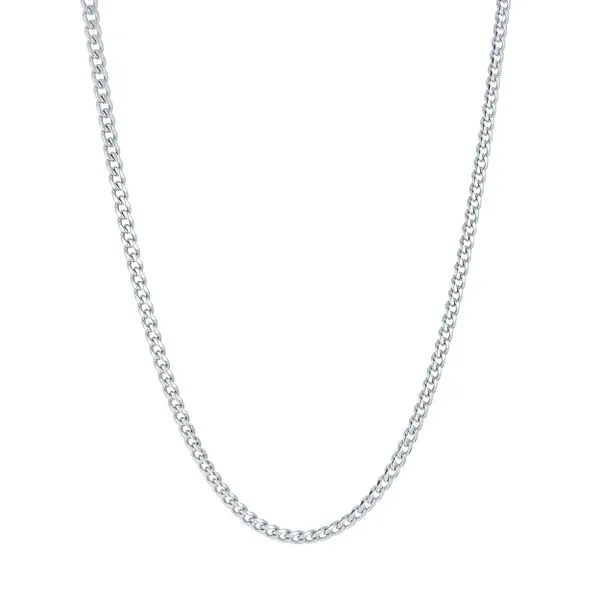 Mens Stainless Steel 3.3 mm Curb Chain