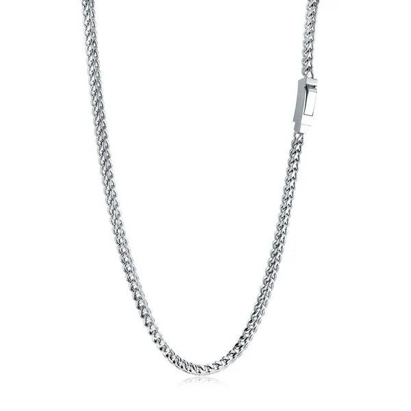 Men's Stainless Steel Square Franco Chain, 24