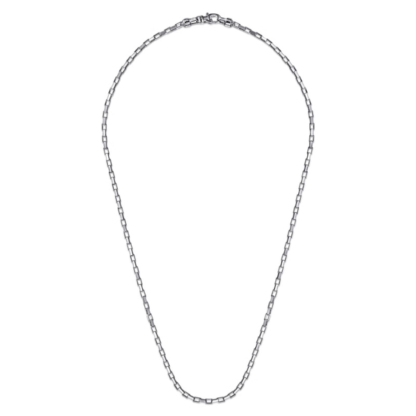 Gabriel Classic Men's Sterling Silver Chain Necklace Image 2 SVS Fine Jewelry Oceanside, NY