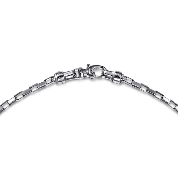 Gabriel Classic Men's Sterling Silver Chain Necklace Image 3 SVS Fine Jewelry Oceanside, NY