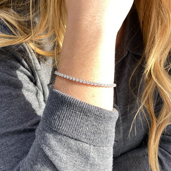 Lab Grown Diamond Tennis Bracelet 8ctw Image 3 SVS Fine Jewelry Oceanside, NY