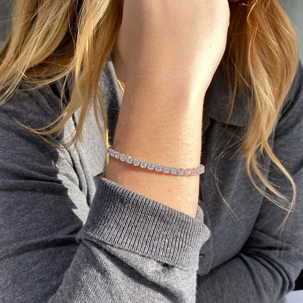 Lab Grown Diamond Tennis Bracelet 10ctw Image 2 SVS Fine Jewelry Oceanside, NY
